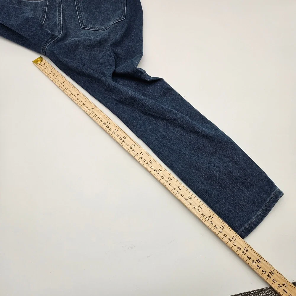 Time and Tru Womens Pull On Jeggings Dark Wash High Rise Denim Pants Size M 8-10 - Picture 6 of 9